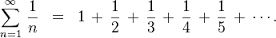 harmonic formula