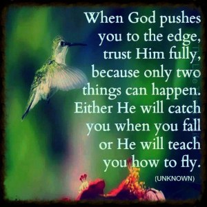 When God pushes you