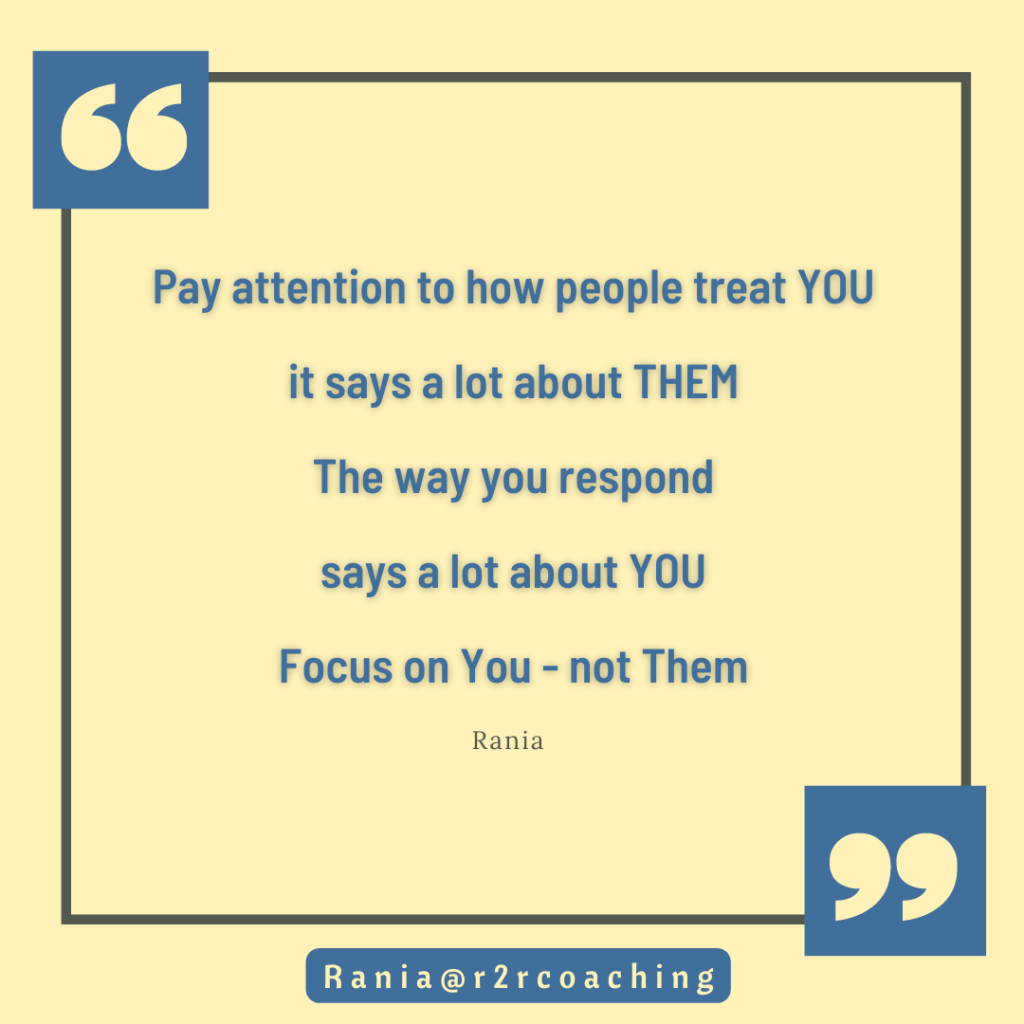 how people treat you